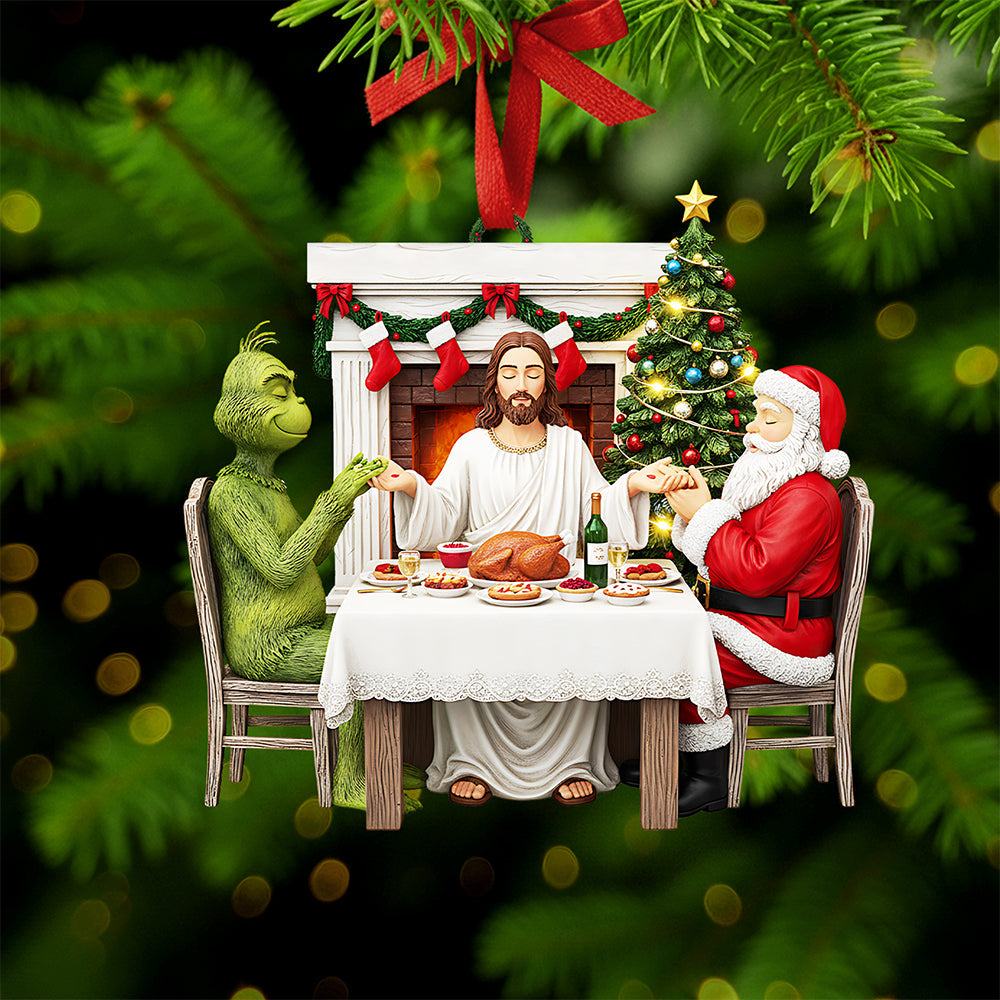 Christmas Blessings - Personalized Gifts For Christians - Unique Christmas Ornament Ornament PopCulturePrints