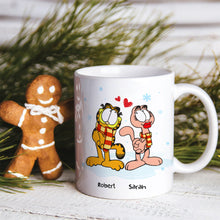 Load image into Gallery viewer, Personalized Cat Couple Mug - Funny Valentine&#39;s Day Gifts and Christmas Gift for Couples Coffee Mug PopCulturePrints
