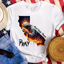 Load image into Gallery viewer, Pray for California Los Angeles Fire Shirt - God Help Them Shirts PopCulturePrints
