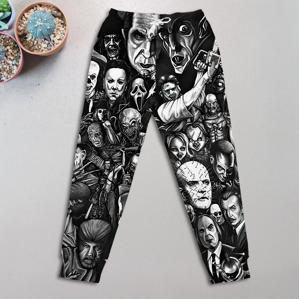 Horror Fans Jogger Sweatpants - Unique Prints for Movie Buffs Shorts and Pants PopCulturePrints