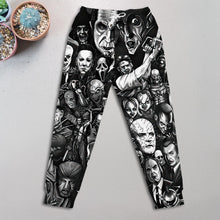 Load image into Gallery viewer, Horror Fans Jogger Sweatpants - Unique Prints for Movie Buffs Shorts and Pants PopCulturePrints
