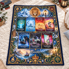 Load image into Gallery viewer, Magical Kingdom Book Collection Blanket - Personalized Gifts For Fantasy Lovers 07naqn081026 Blanket PopCulturePrints

