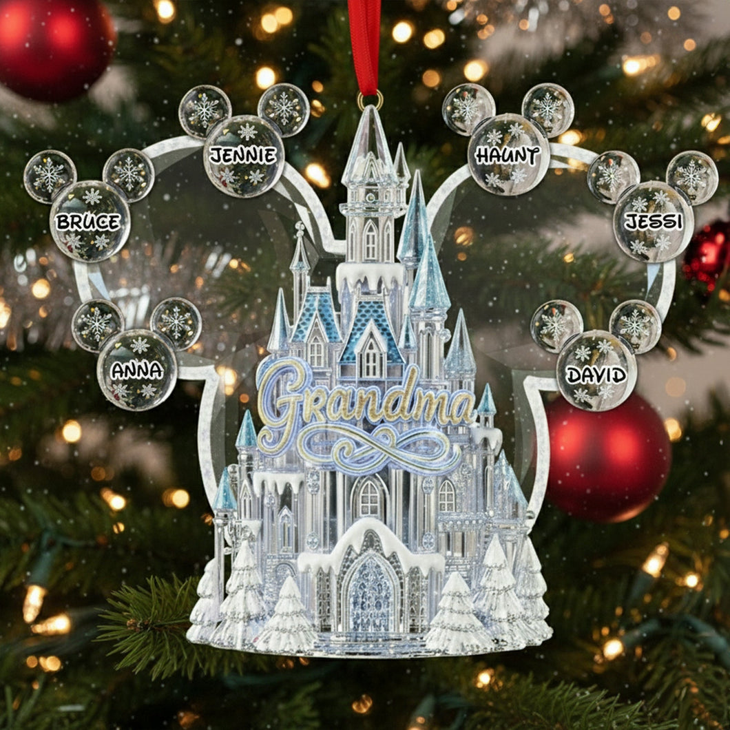 Create Lasting Memories with Our Winter Wonderland Grandma Ornament - Personalized Christmas Gifts for Grandma Ornament PopCulturePrints