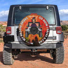 Load image into Gallery viewer, Personalized Gifts For Witch Tire Cover Car Girl &amp; Blood Moon
