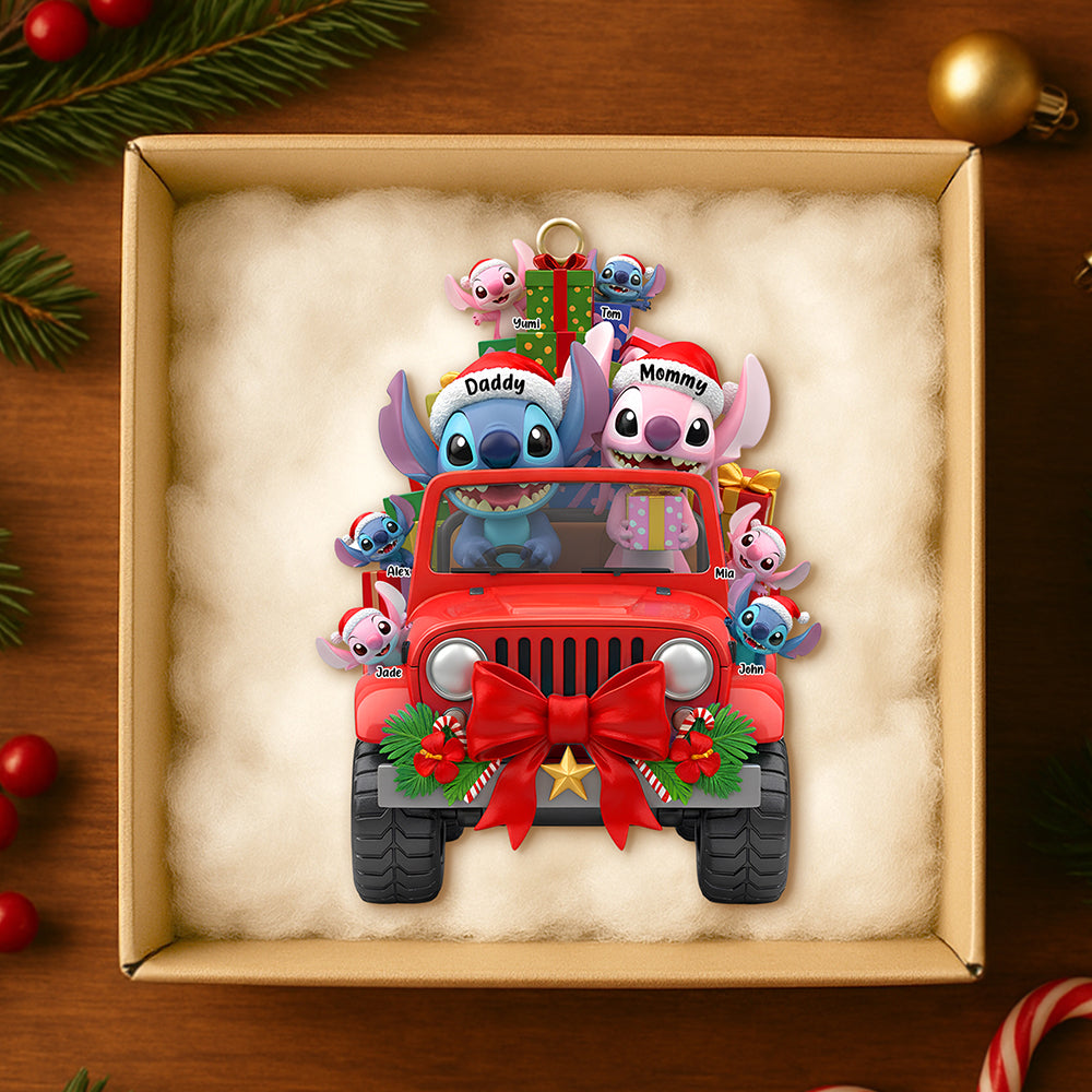 Family Road Christmas Ornament - Personalized Gifts for Family Ornament PopCulturePrints