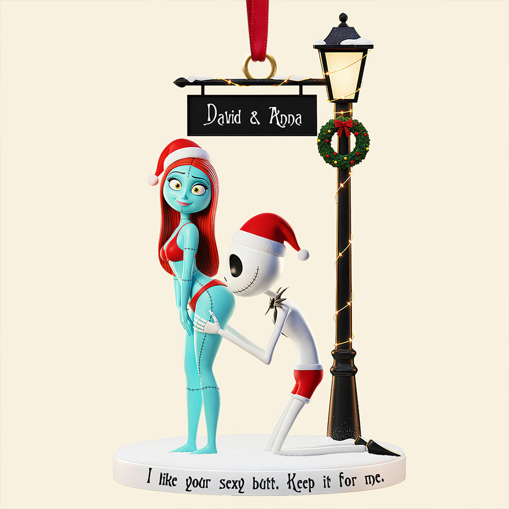 Naughty Lover Acrylic Ornament - A Fun, Personalized Gift for Couples Ornament PopCulturePrints