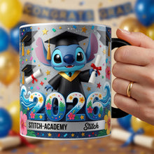 Load image into Gallery viewer, Celebrate Graduation with Stitch - Personalized Graduation Magic Mug
