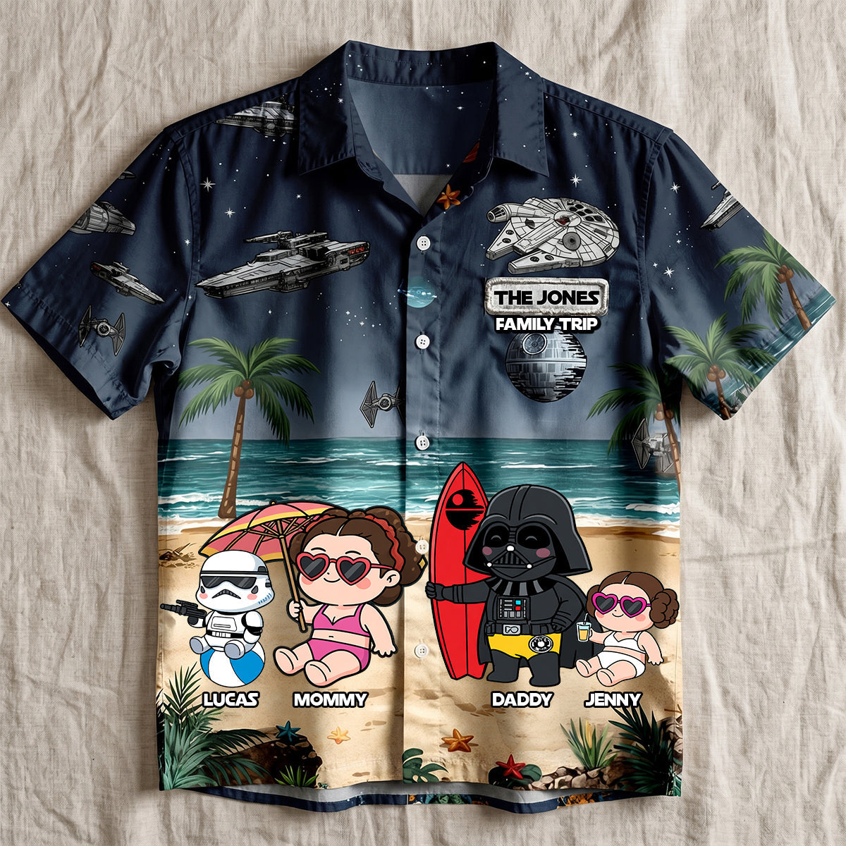 Create Lasting Memories with Our Space Family Summer Vacation Hawaiian Shirt - Personalized Matching Gifts for Family Hawaiian Shirts PopCulturePrints
