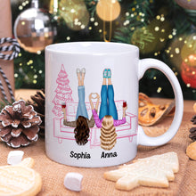 Load image into Gallery viewer, Personalized Best Friends Christmas Gift Mug | Custom Sister Mug | Valentine&#39;s Day Gifts Coffee Mug PopCulturePrints
