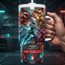 Load image into Gallery viewer, Keep Your Game On! - Futuristic Tumbler Handle, Personalized Gift for Gamers Tumbler Cup PopCulturePrints
