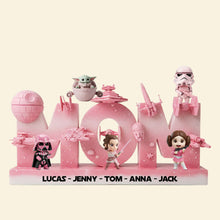 Load image into Gallery viewer, “Moms are the galaxy&#39;s greatest heroes” - Mom In The Galaxy Acrylic Plaque - Personalized Gift for Mom, Grandma, and More Shaped Plaques PopCulturePrints
