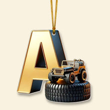 Load image into Gallery viewer, Personalized Off-Road Christmas Ornament - Custom Alphabet Gift Ornament PopCulturePrints
