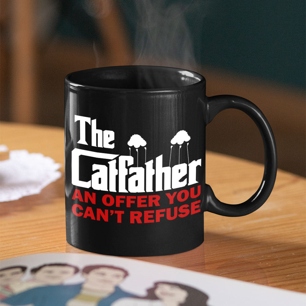 The Cat Father Personalized Coffee Mug - An Offer You Can't Refuse Coffee Mug PopCulturePrints