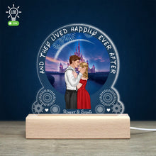 Load image into Gallery viewer, Personalized Couple LED Light - Valentine's Day Gifts - Happily Ever After Gift Led Night Light PopCulturePrints
