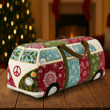 Load image into Gallery viewer, “Drive into the Holiday Spirit!” - Personalized Quilted Duffle Bag - Perfect Custom Gift for Car Lovers of All Ages Quilted Duffle Bag PopCulturePrints
