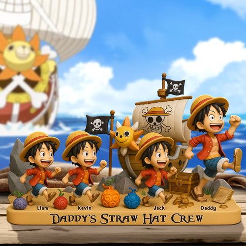 “Every Day is an Adventure!” - Personalized Pirate Dad Plaque - Perfect Gift for Dads, Grandpas, and More Shaped Plaques PopCulturePrints