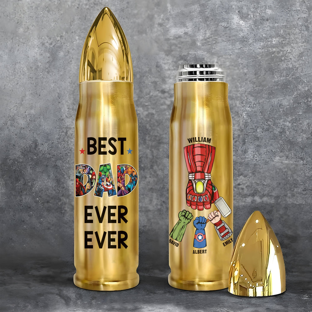 Personalized Superhero Bullet Tumbler for Dad Tumbler Cup PopCulturePrints