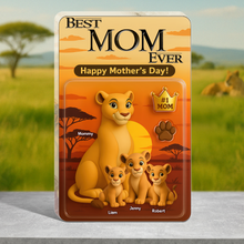 Load image into Gallery viewer, Best Lion Mom Ever - Personalized Acrylic Plaque Gift for Mom &amp; Grandma Shaped Plaques PopCulturePrints
