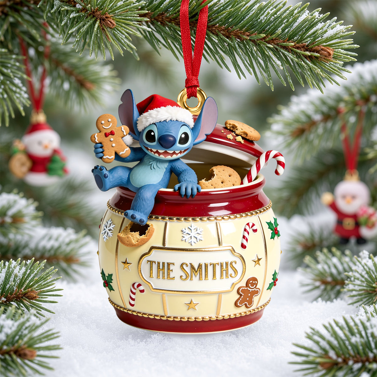 Celebrate the Joy of Giving - Playful Buddy Jam Jar Ornament - Personalized Christmas Gift for Everyone