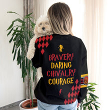 Load image into Gallery viewer, Personalized Gryffindor Ugly Christmas Sweater - Gift for Movie Fans &amp; Book Lovers
