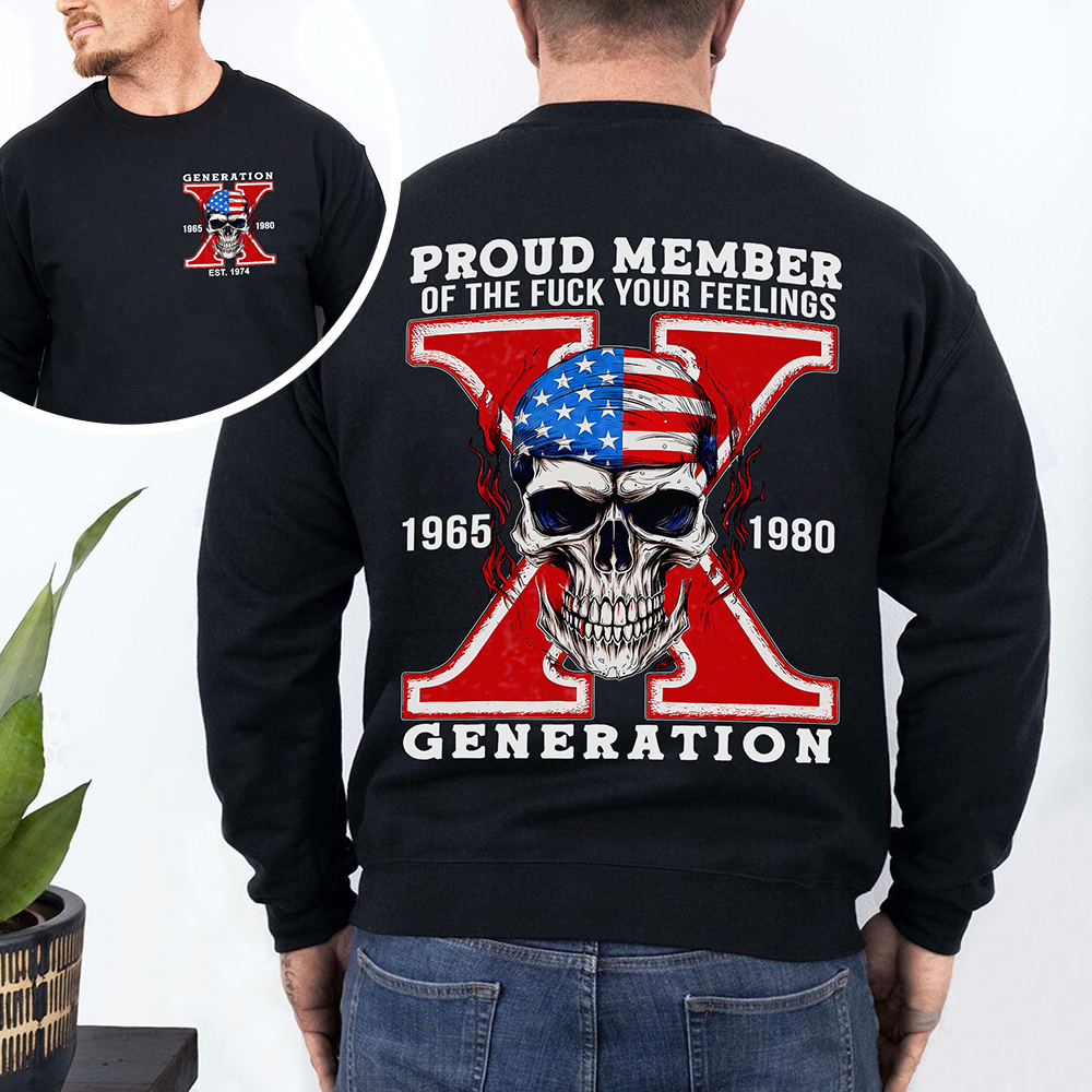 Bold Generation X Skull Sweatshirt