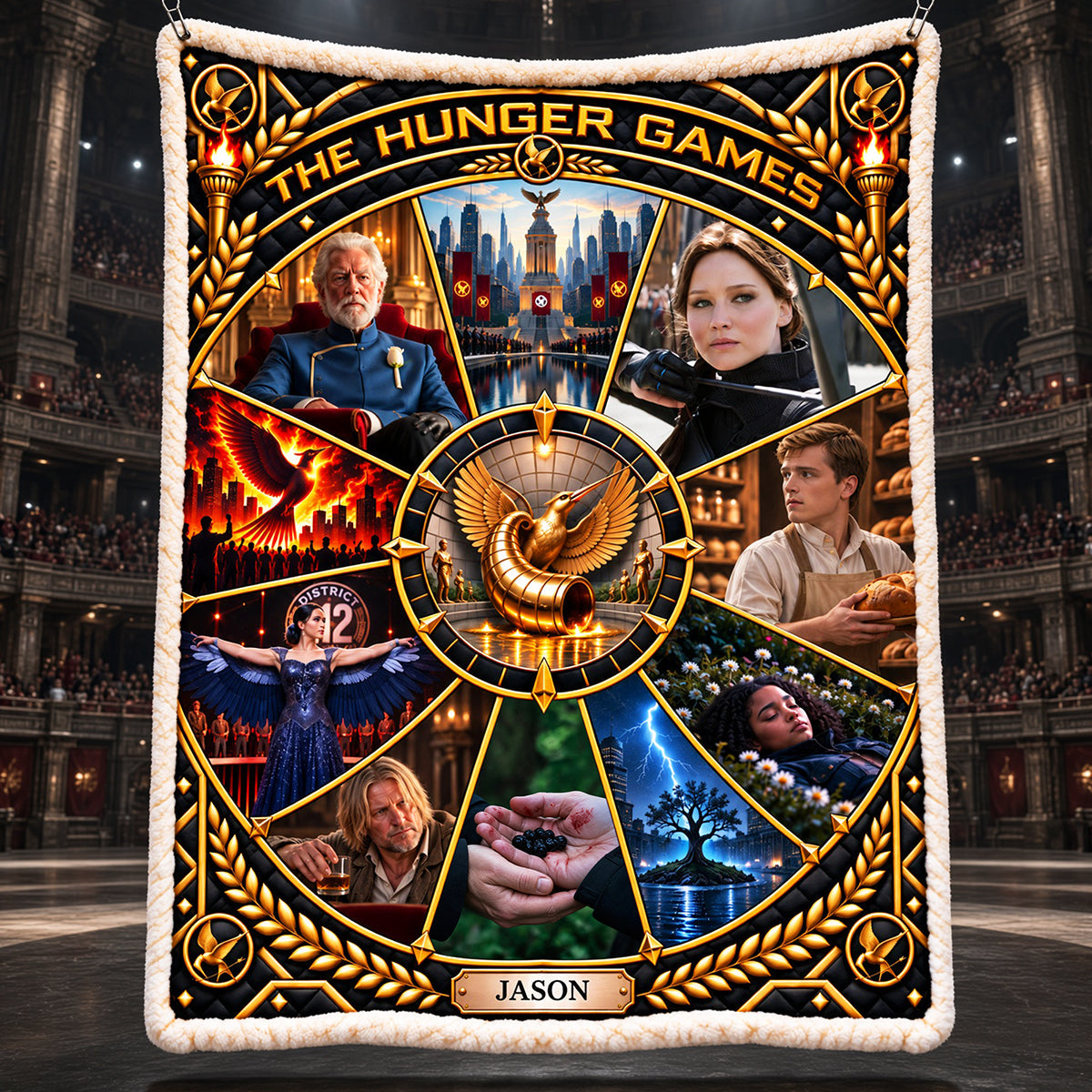 "Ignite Your Spirit: A Cozy Tribute to Survival - Personalized Blanket for Fans of the Legend of Survivors"