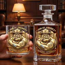 Load image into Gallery viewer, Ultimate Military Decanter Set - Personalized Gifts For Veterans 03nadh180626 Bottle PopCulturePrints
