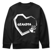 Load image into Gallery viewer, Love You Grandpa - Personalized Handprints T-Shirt T-shirt PopCulturePrints
