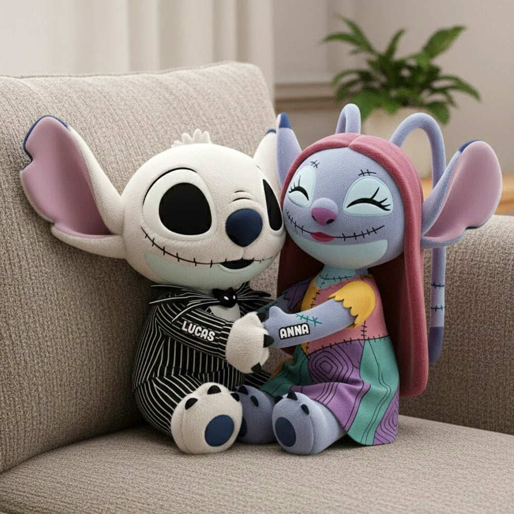 Spooky Aliens Couple Pillow - Customizable Gift for Loved Ones Pillow PopCulturePrints
