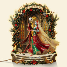 Load image into Gallery viewer, &quot;Till Death Do Us Part&quot; - Gothic Dancing Couple Acrylic Light Box - Personalized Gift for Couples, Weddings, Anniversaries, and Special Occasions Light Box PopCulturePrints
