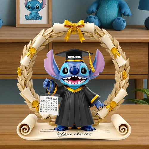 You Did It! - Personalized Graduation Acrylic Plaque - Perfect Gift for Graduates Shaped Plaques PopCulturePrints