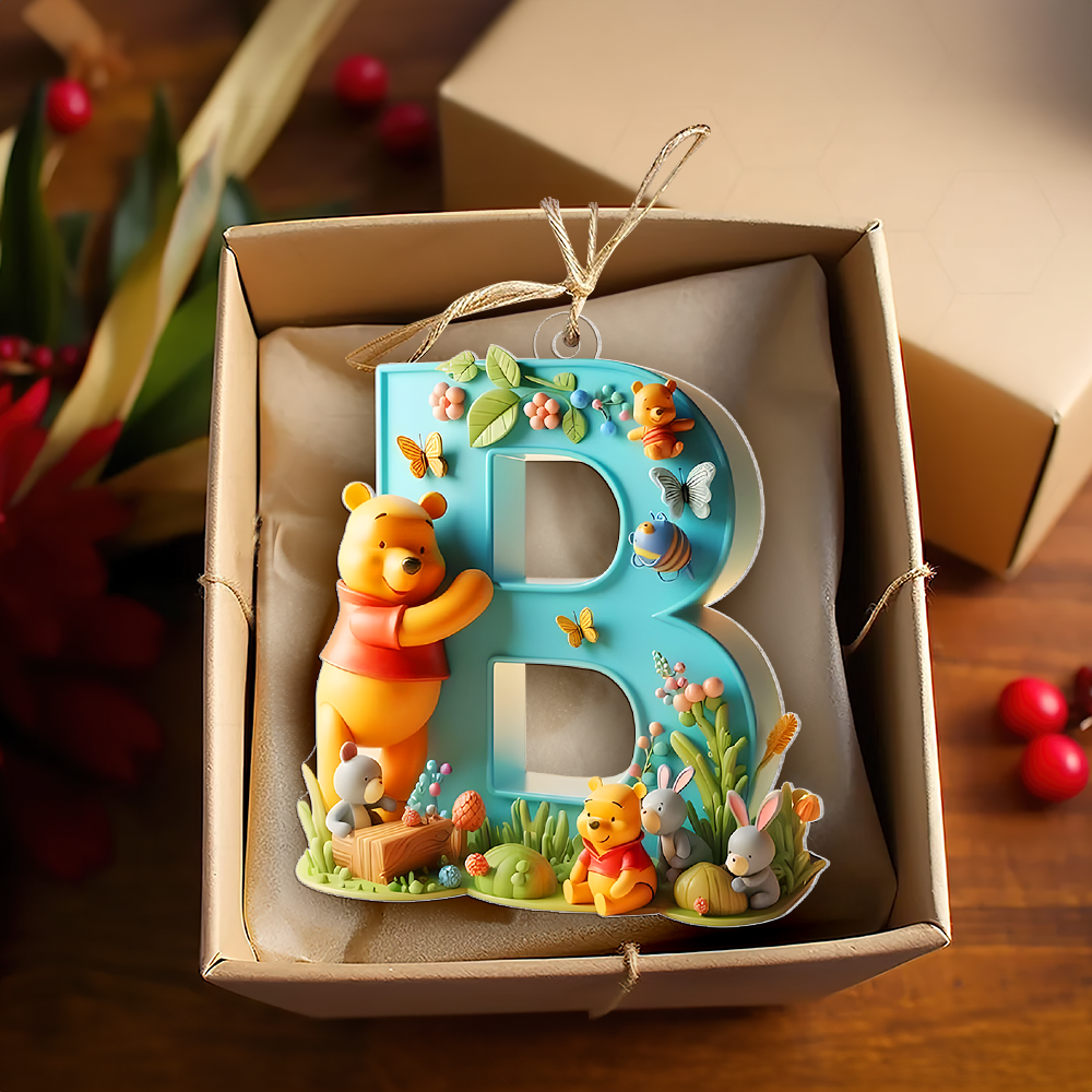 Personalized Movie-Themed Christmas Ornament - Custom Letter Design Ornament PopCulturePrints