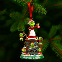 Load image into Gallery viewer, “Grandma’s Little Helpers”—A Heartwarming Personalized Ornament for Grandparents Ornament PopCulturePrints
