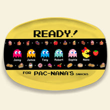 Load image into Gallery viewer, Custom Pac-Man Themed Resin Snack Plate Resin Plate PopCulturePrints
