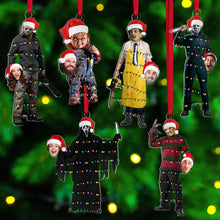 Load image into Gallery viewer, Personalized Horror Movie Fans Christmas Ornaments - Funny Custom Photo Gifts
