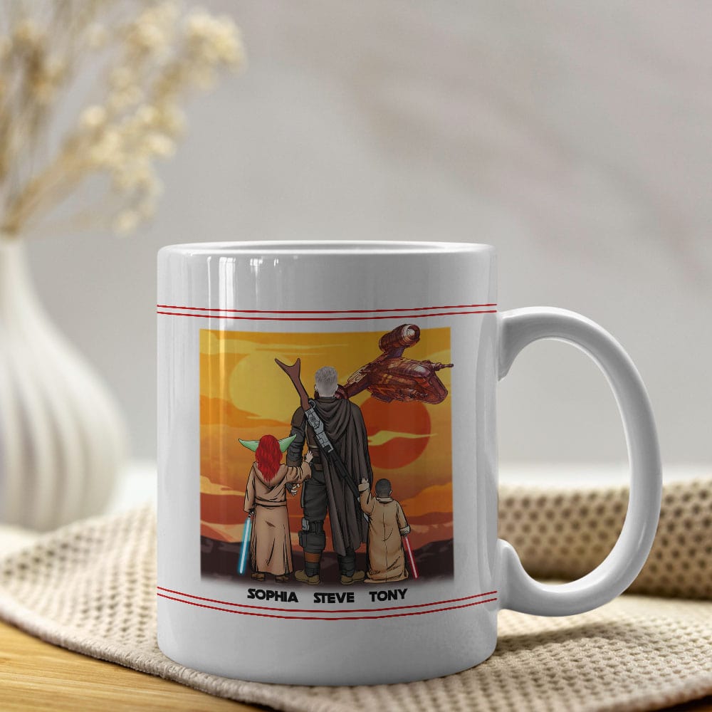 The Dadalorian Personalized Mug - Best Dad in the Galaxy Coffee Mug PopCulturePrints