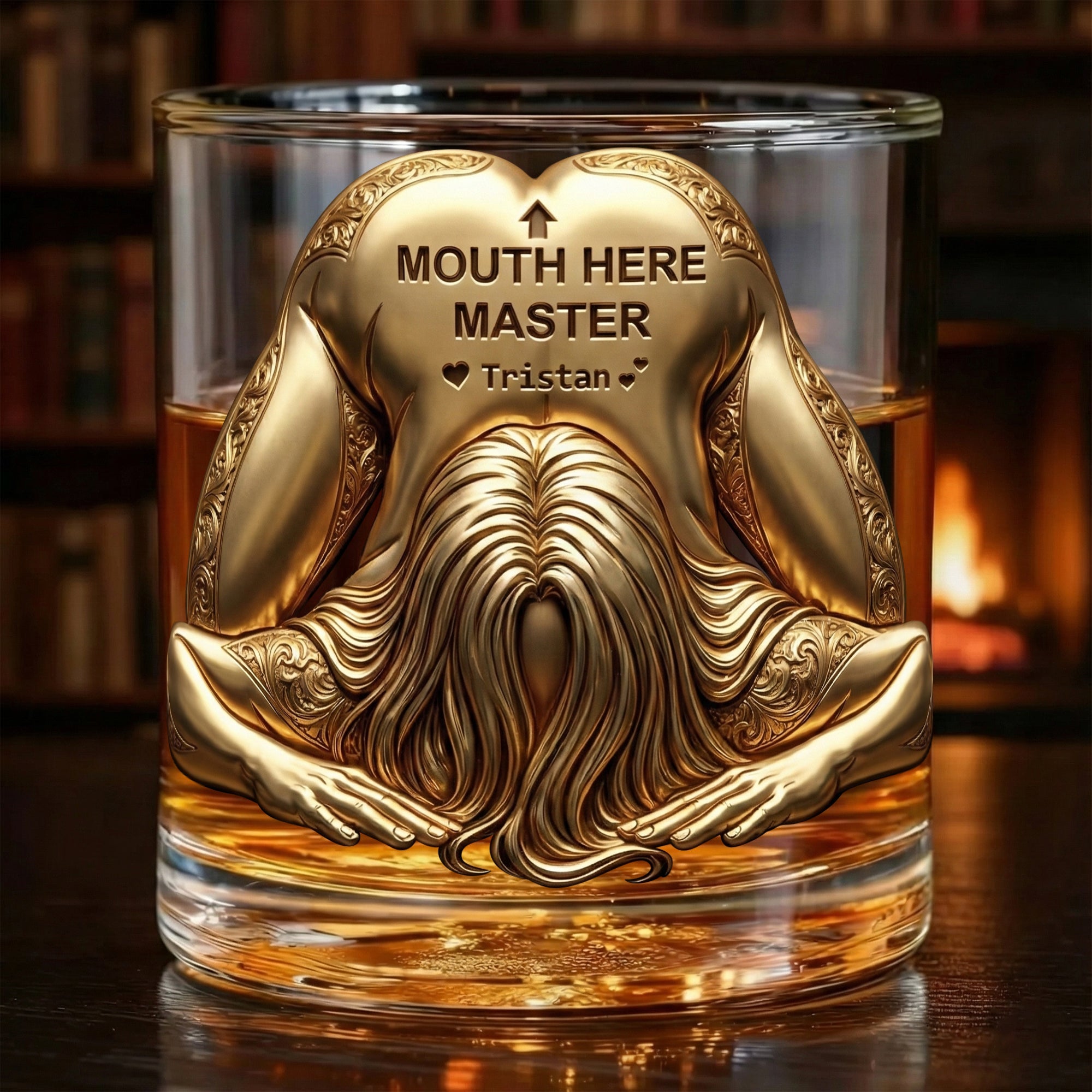 Master Round Glass - A Fun and Unique Personalized Gift for Him Glass PopCulturePrints