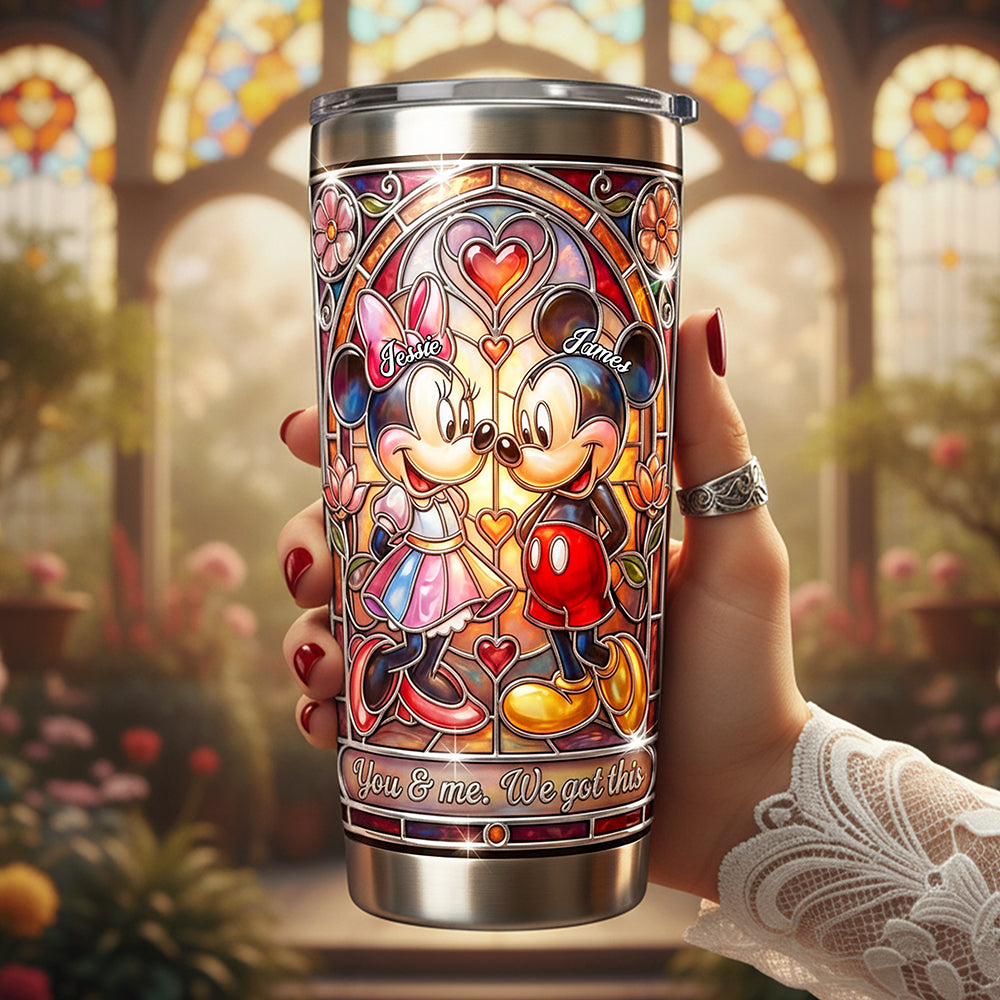 You & Me, We Got This - Romantic Couple 20oz Tumbler | Personalized Gift for Couples Tumbler Cup PopCulturePrints