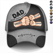 Load image into Gallery viewer, Dad: The Man, The Myth, The Legend - Personalized Classic Cap - Perfect Gift for Dad, Grandpa, and More! Classic Cap PopCulturePrints
