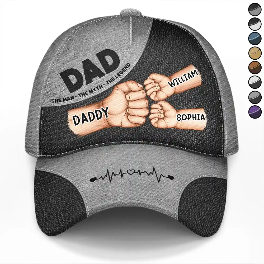 Dad: The Man, The Myth, The Legend - Personalized Classic Cap - Perfect Gift for Dad, Grandpa, and More! Classic Cap PopCulturePrints