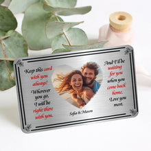 Load image into Gallery viewer, Custom Photo Wallet Card for Couples | Meaningful Personalized Valentine's Day Gifts Wallet Card PopCulturePrints
