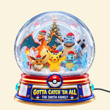 Load image into Gallery viewer, "Gotta Catch 'Em All!" - Personalized Family Adventure Acrylic Light Box - Unique Gift for Children, Parents, and Pokémon Fans
