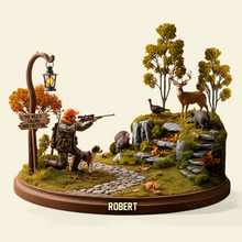 Load image into Gallery viewer, The Wild Is Calling - Personalized Hunting Acrylic Plaque for Passionate Hunters Shaped Plaques PopCulturePrints
