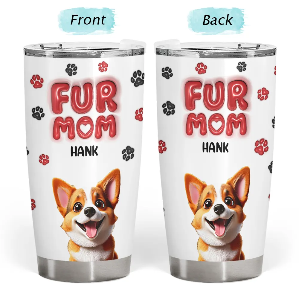 “For the Love of Dogs” - Personalized Tumbler for Dog Moms Tumbler PopCulturePrints