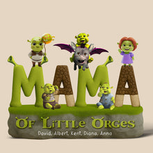 Load image into Gallery viewer, &quot;Mama of Little Orges - A Heartwarming Personalized Gift for Moms and Grandmas&quot; Shaped Plaques PopCulturePrints
