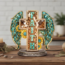 Load image into Gallery viewer, Illuminate Your Faith - Glowing Faith Cross Light Box - Personalized Gift for Jesus Lovers Light Box PopCulturePrints
