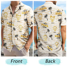 Load image into Gallery viewer, “Best Dad Ever” – Personalized Hawaiian Shirt - Perfect Gift for Dads and Grandpas Hawaiian Shirt PopCulturePrints

