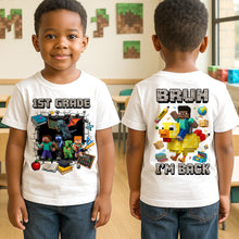 Load image into Gallery viewer, “Adventure Awaits!” - Personalized Pixel Adventure Kids Shirt - Perfect Gift for Young Gamers and Students Shirts PopCulturePrints
