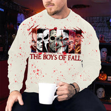 Load image into Gallery viewer, Horror Icons Boys of Fall Hoodie - Chilling Halloween Graphic Sweatshirt
