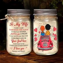 Load image into Gallery viewer, Personalized Mason Jar Light for Wife - Eternal Love Drink Jar PopCulturePrints
